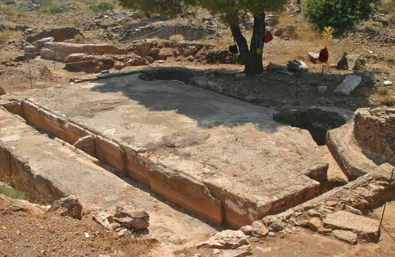 Ruínas das minas de prata de Laurion, Grécia