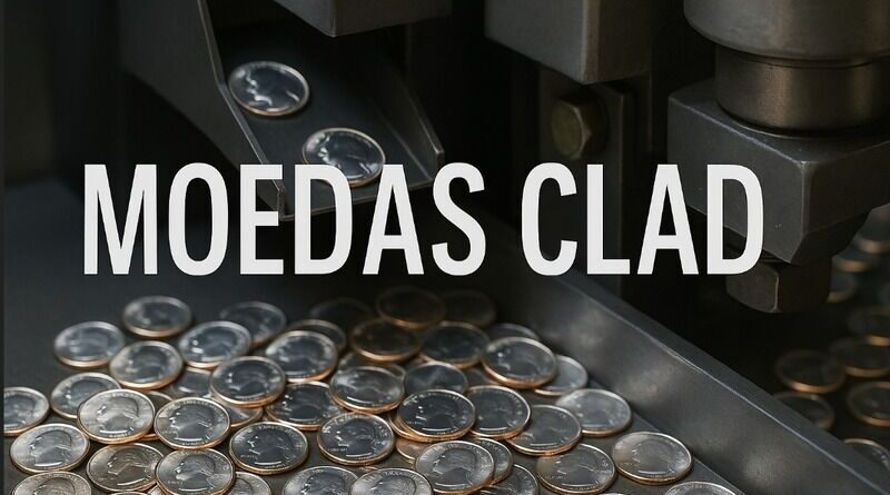 Moedas clad na numismática