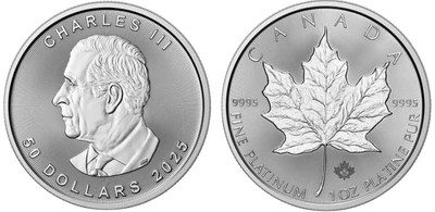 Moeda de platina do canadá